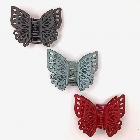 PINZA GRANDE MARIPOSA DISEÑO Y DIAMANTE $25