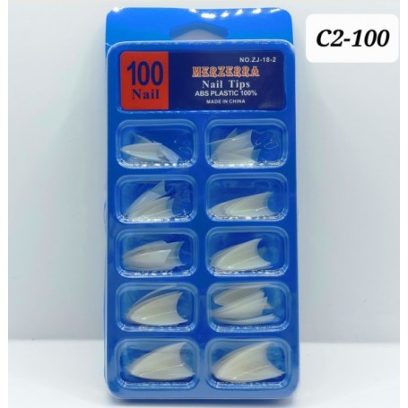 PAQUETE DE UÑAS 100 PIEZAS $25