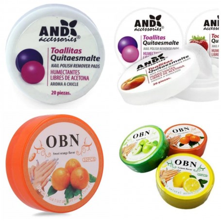 TOALLITAS QUITAESMALTE AND / BOPAI $12