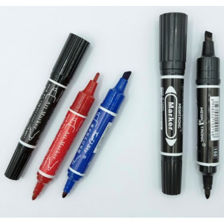 MARCADOR PERMANENTE 2 PUNTAS $8