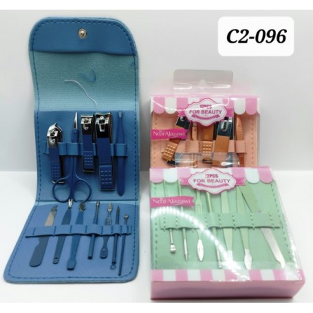 ESTUCHE MANICURE 12 PIEZAS $80