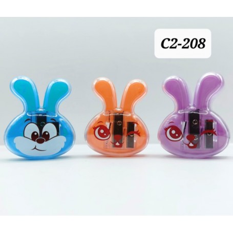 SACAPUNTAS DOBLE CONEJITO $18