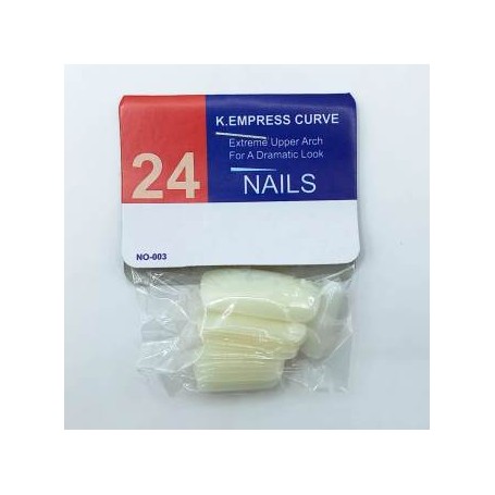 UÑA POSTIZA NATURAL Y TRANSPARENTE $8