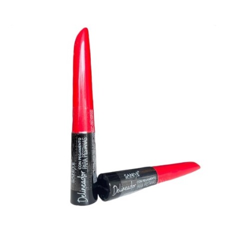 DELINEADOR CON PEGAMENTO TAPA ROJA SANIYE $30