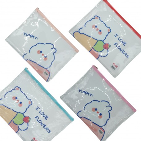 FOLDER DECORADO PLASTICO C/RED 32X23CM $20