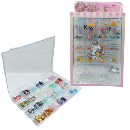 ESTUCHE  DECORACION PARA UÑAS $90