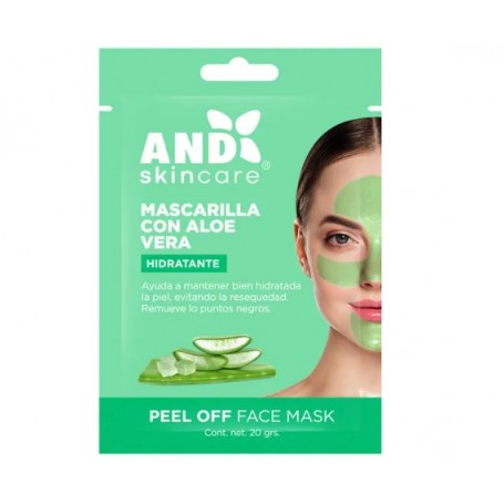 MASCARILLA FACIAL PEEL OFF ALOE VERA AND $10