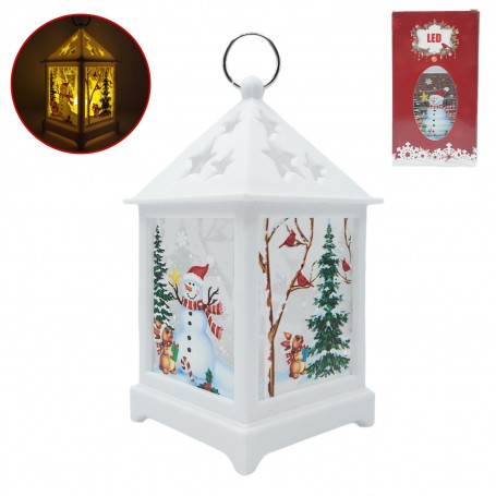 FAROL NAVIDEÑO CON LUZ LED $55