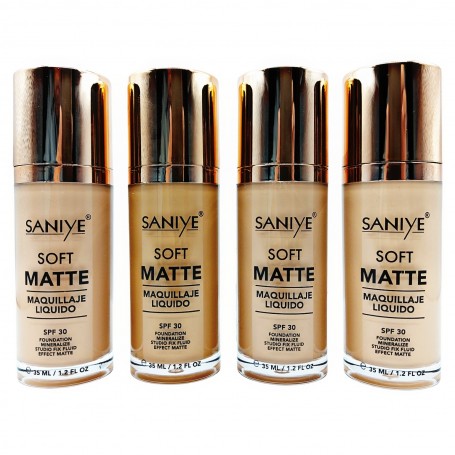 MAQUILLAJE LIQUIDO SOFT MATTE SANIYE $60