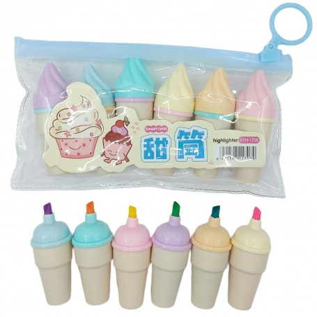 SET PLUMONES FIG HELADO 6PZS $30