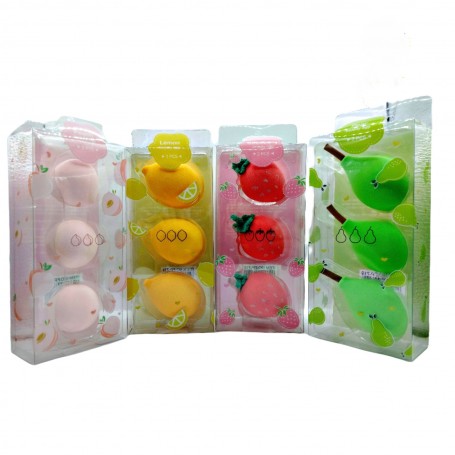 PAQ 3 ESPONJAS FRUTAS $35