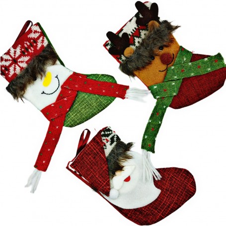 BOTA NAVIDEÑA V/M 17X12CM $20