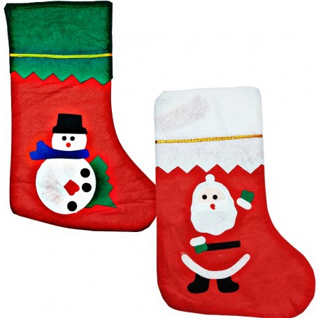 BOTA NAVIDEÑA GDE 35X24CM $15