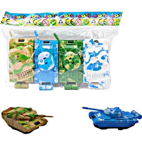 SET 4 TANQUES DE GUERRA  DE FRICCION  $25