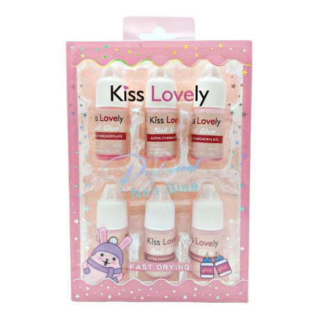 PEGAMENTO PARA UÑAS 6PZS KISS LOVELY $33