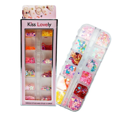 DECORACION PARA UÑAS KISS LOVELY $28