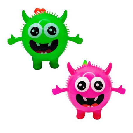 PELOTA MONSTER CON LUZ $20