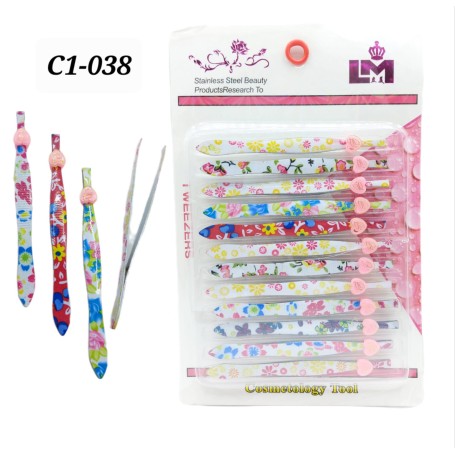 PINZA DEPILAR TIPO CAIMAN DECORADA $6