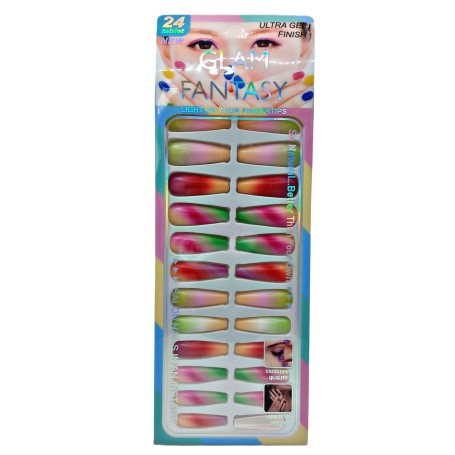 UÑAS DECORADAS 24PZS $30