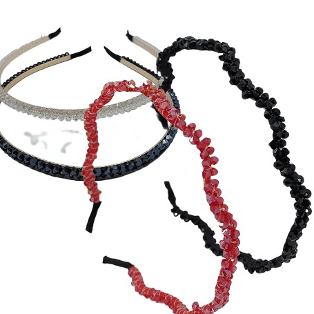 DIADEMA CON GLITTER VARIOS COLORES $15