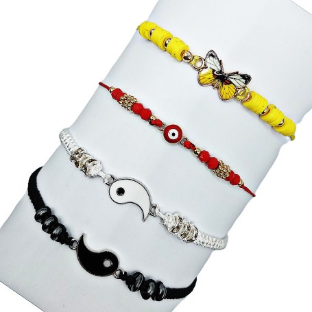 PULSERA COLORES VARIAS FIGURAS $10