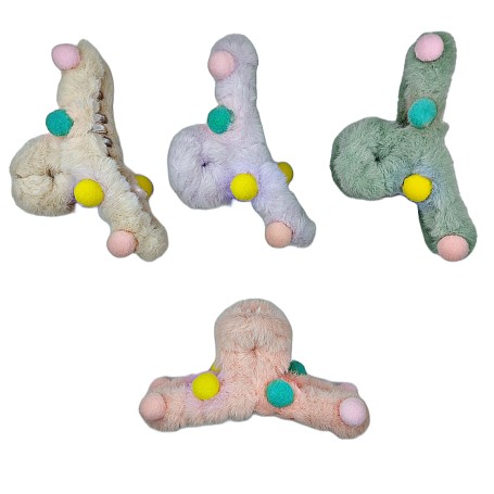 PINZA PELUCHE VARIOS COLORES $20