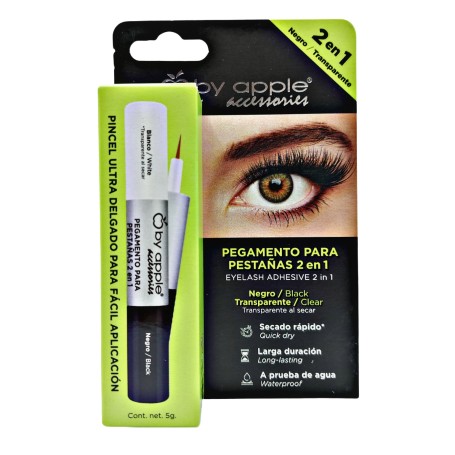 PEGAMENTO 2 EN 1 NEGRO/TRANSPARENTE $55