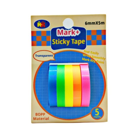 CINTA MARCA TEXTOS 5 PZS $35