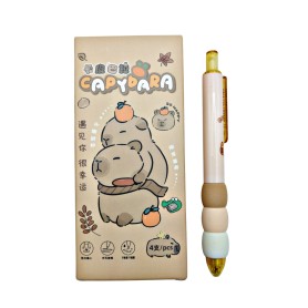 PAQ PLUMA CAPIBARA 4 PZS $40