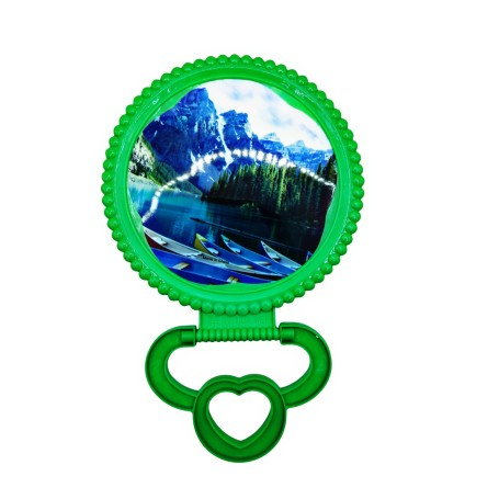 ESPEJO REDONDO PLASTICO MEDIANO $15