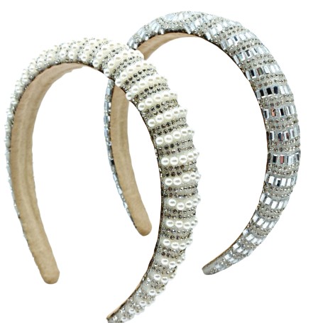 DIADEMA PERLAS Y BRILLOS $50