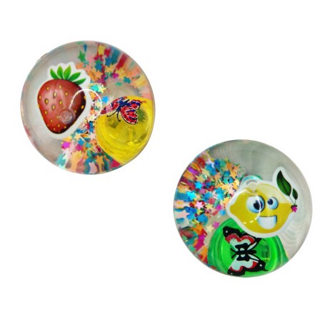 PELOTA AGUA LUZ  V/F 65MM $28