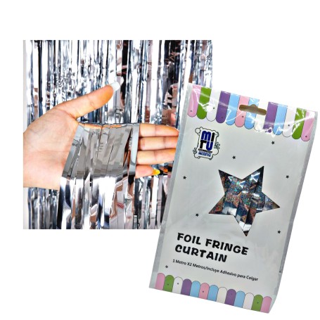 CORTINA DE FLECOS DECORATIVA $30