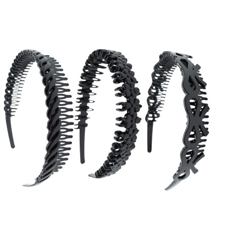 DIADEMA NEGRA C PEINETA $15