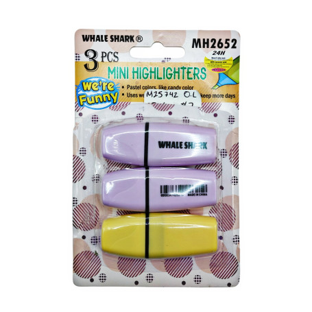 MARCATEXTOS MINI 3 PZS $25